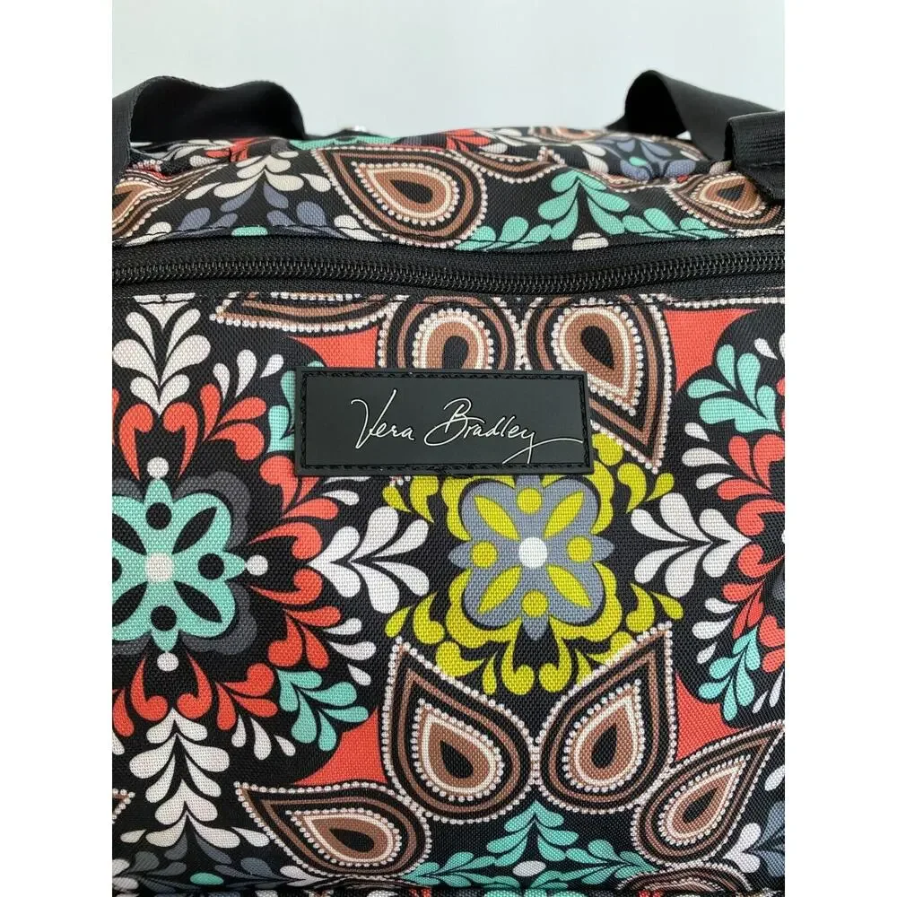 Vera Bradley Rolling Duffel Bag Overnight Weekend Carry On Luggage Sierra